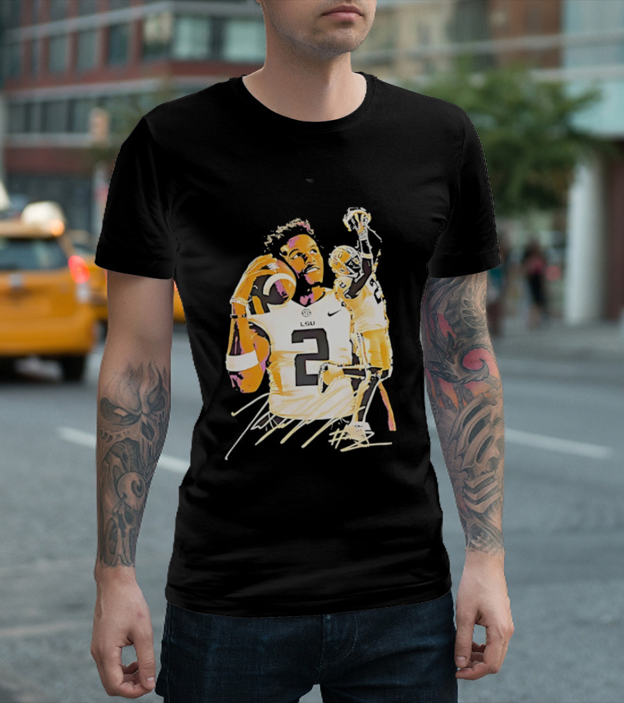 Odell Beckham Jr. LSU Tigers Football Number 2 NCAA T-Shirt