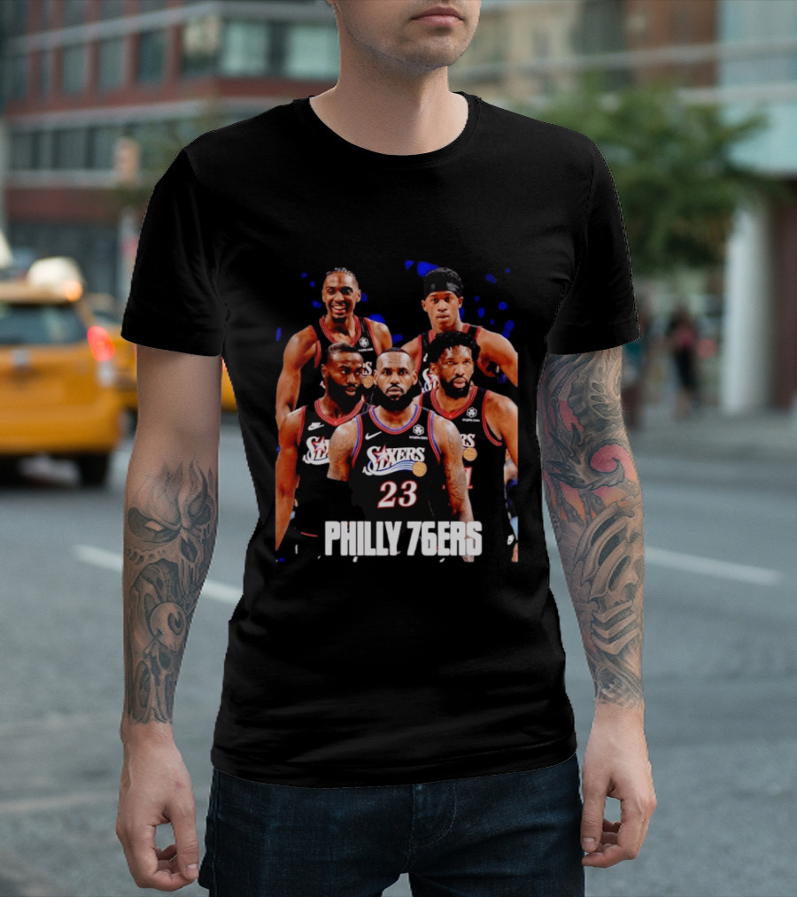 Philadelphia 76ers Big Five LeBron James Philly 76ers 23 T-Shirt