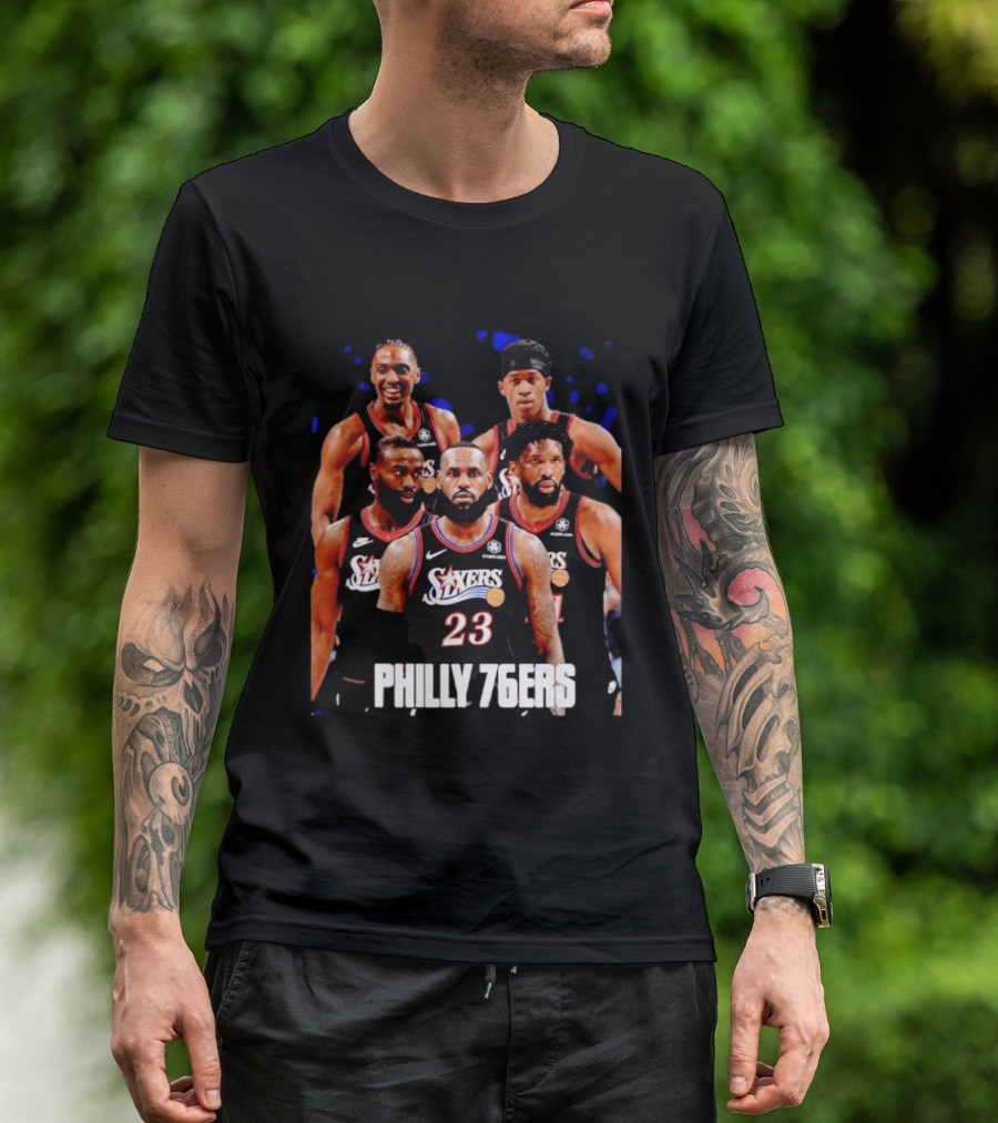 Philadelphia 76ers Big Five LeBron James Philly 76ers 23 T-Shirt