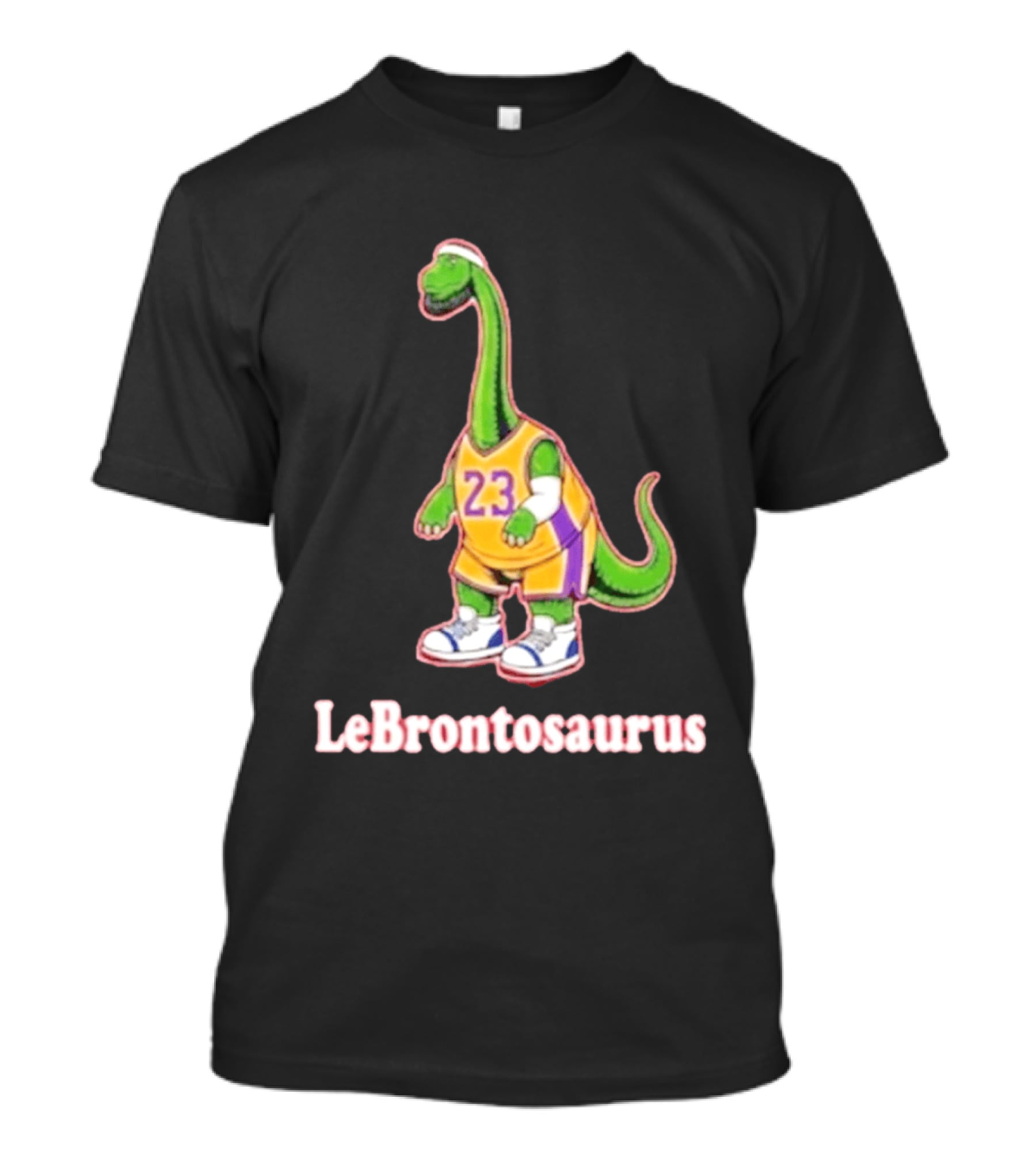 LeBrontosaurus Dinosaur Wearing Jersey 23 Basketball T-Shirt