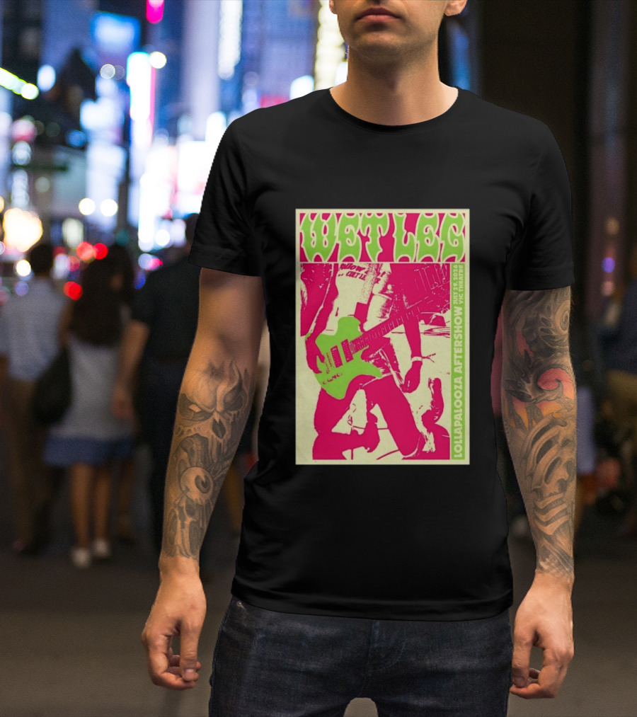 Wet Leg July 29 2026 Lollapalooza Aftershow Vic Theatre Chicago IL T-Shirt