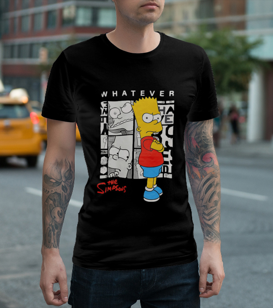 Whatever The Simpsons Bart Simpson Attitude T-Shirt