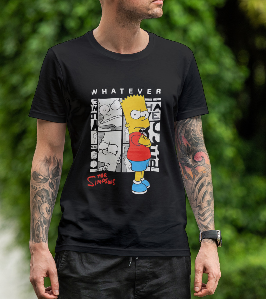Whatever The Simpsons Bart Simpson Attitude T-Shirt