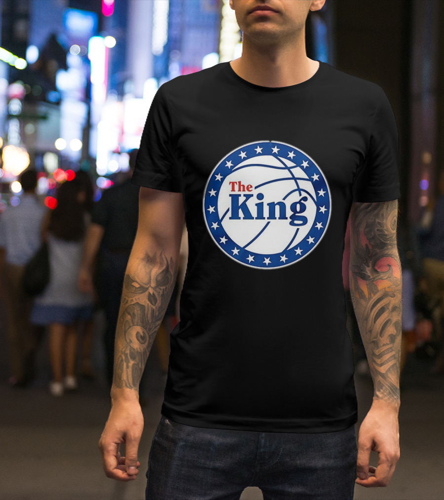 The King Lebron James Philadelphia 76ers 2026 Basketball Stars T-Shirt