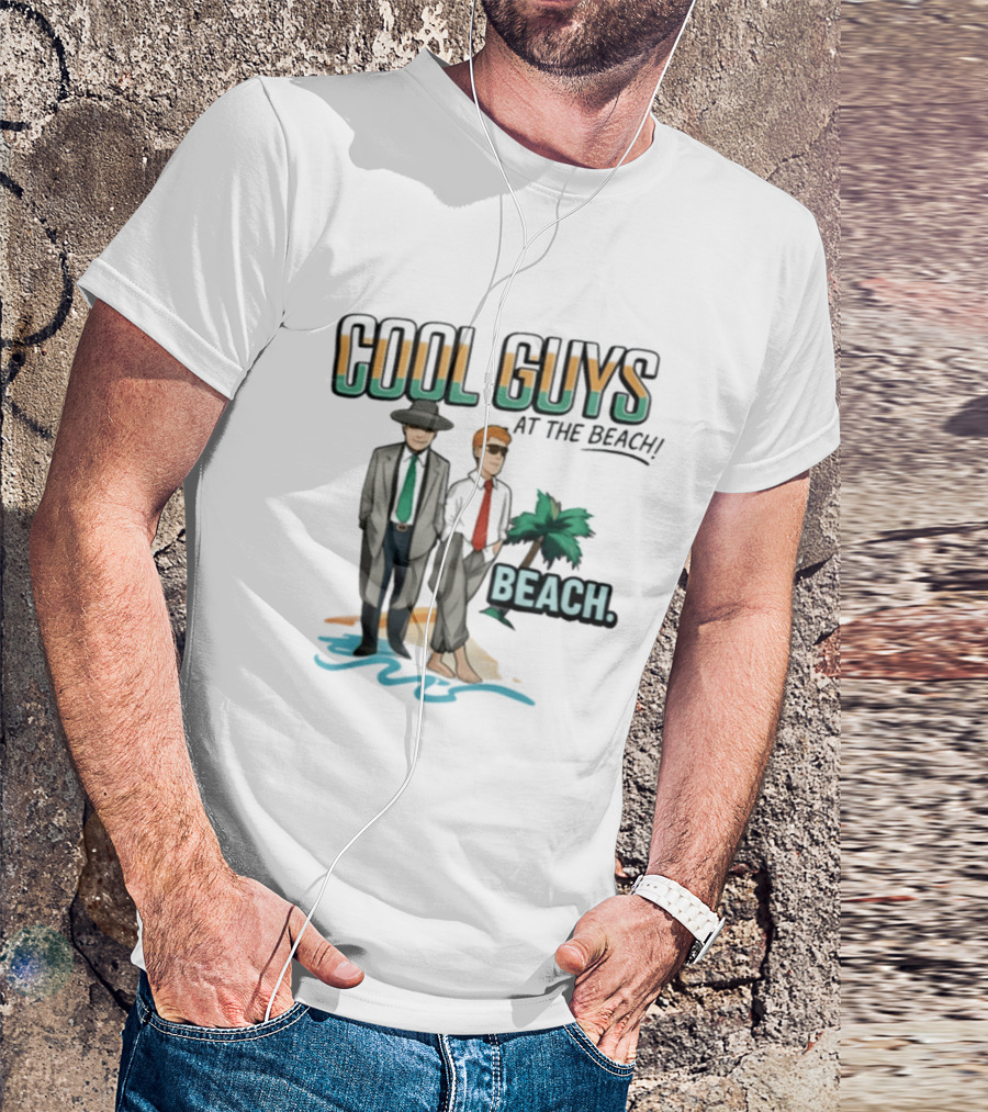 Cool Guys At The Beach Beach T-Shirt