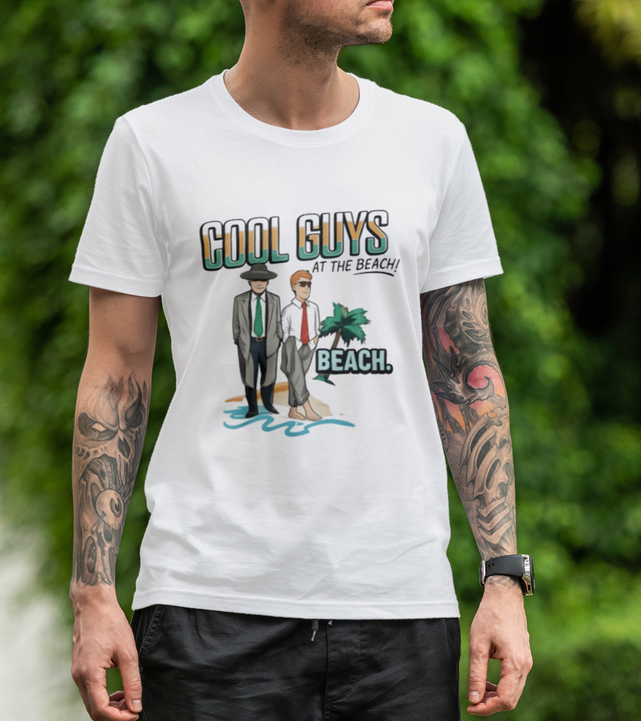 Cool Guys At The Beach Beach T-Shirt