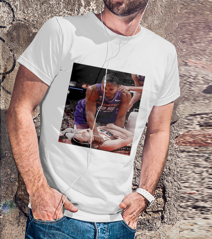 Brittney Griner Phoenix Mercury Caitlin Clark Indiana Fever NBA WNBA Crossover Moment T-Shirt