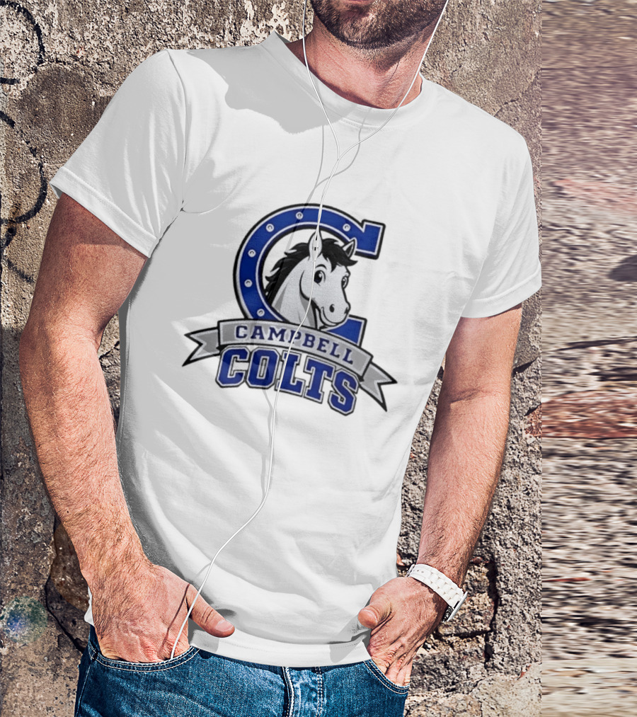 Campbell Colts Athletic Horse T-Shirt