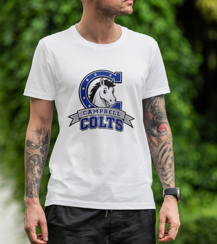 Campbell Colts Athletic Horse T-Shirt