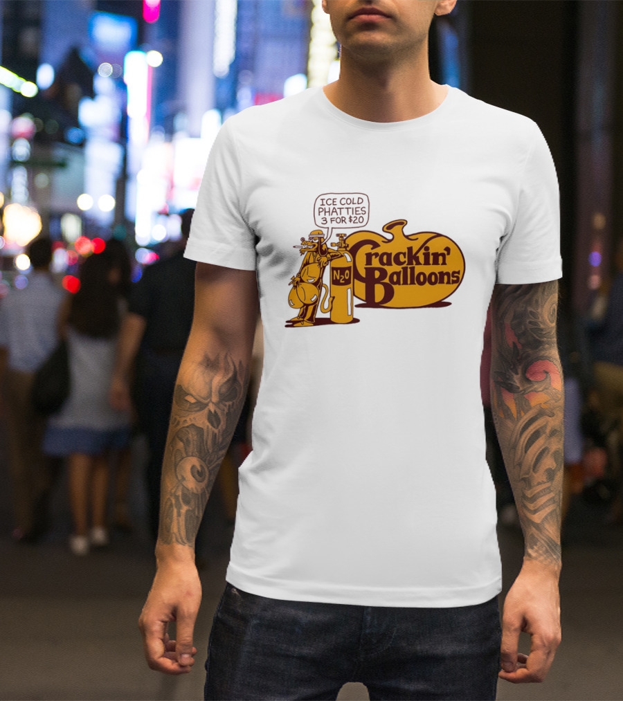 Cracker Barrel Crackin' Balloons Ice Cold Phatties N2O 3 For $20 T-Shirt
