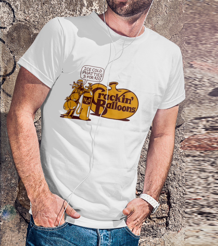 Cracker Barrel Crackin' Balloons Ice Cold Phatties N2O 3 For $20 T-Shirt