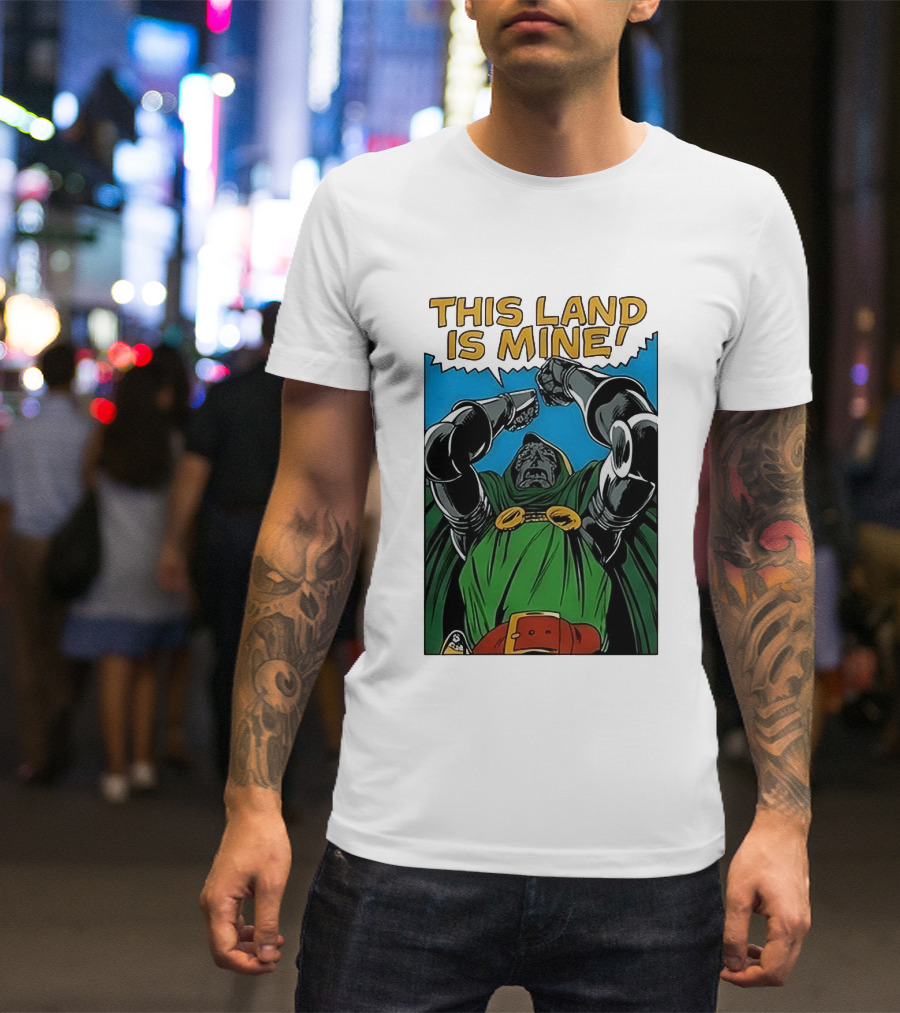 Doctor Doom Marvel Studios This Land Is Mine Vintage Comic T-Shirt