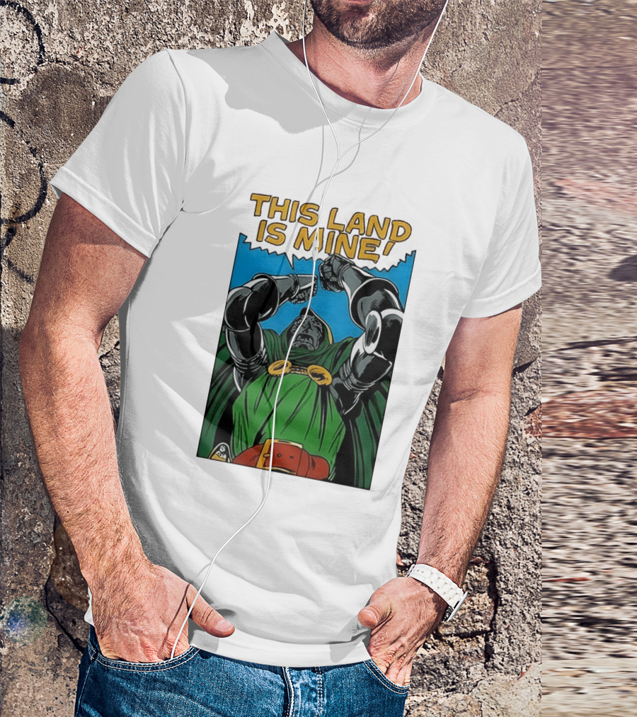 Doctor Doom Marvel Studios This Land Is Mine Vintage Comic T-Shirt