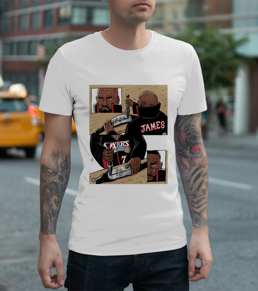 James Sixers 17 Basketball Comic T-Shirt