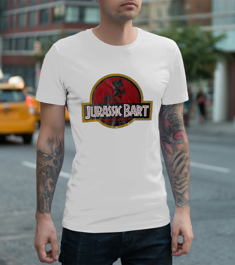 Jurassic Bart The Simpsons Dinosaur Skeleton T-Shirt