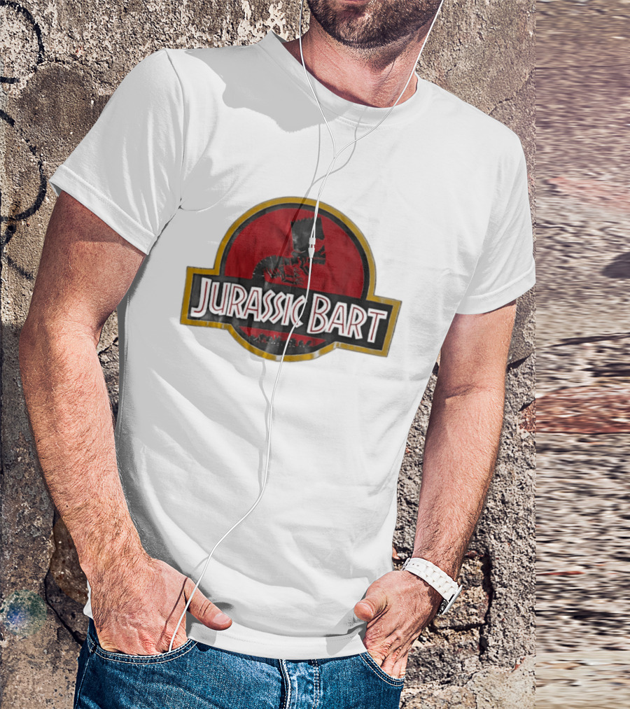 Jurassic Bart The Simpsons Dinosaur Skeleton T-Shirt