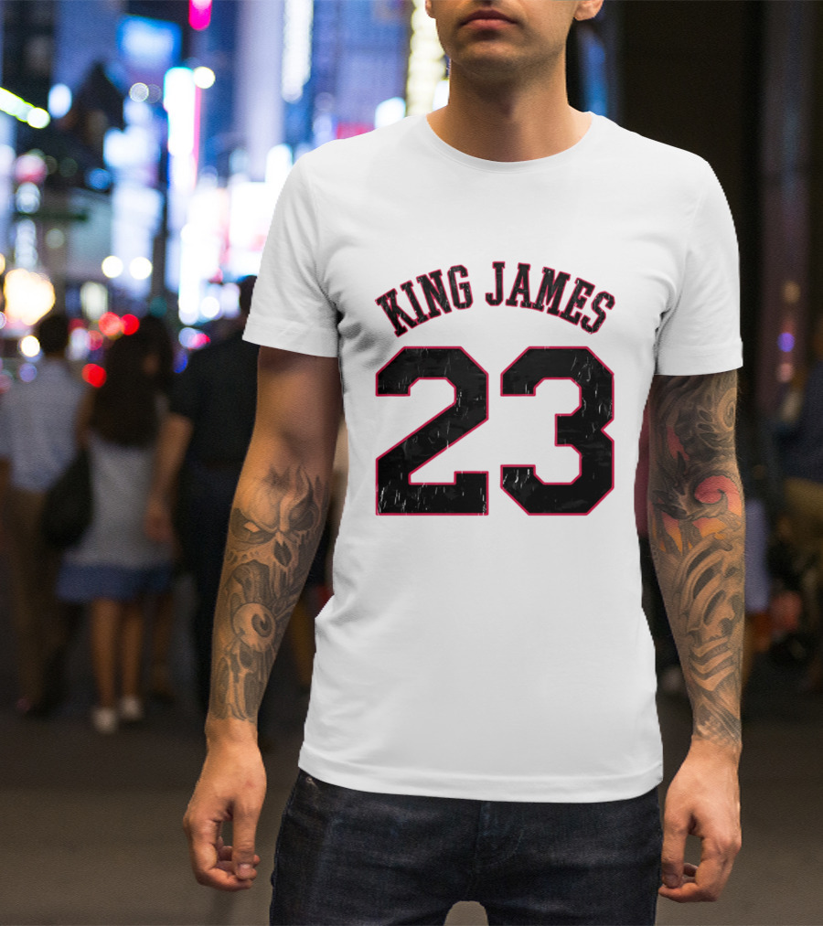 King James 23 Retro Basketball T-Shirt