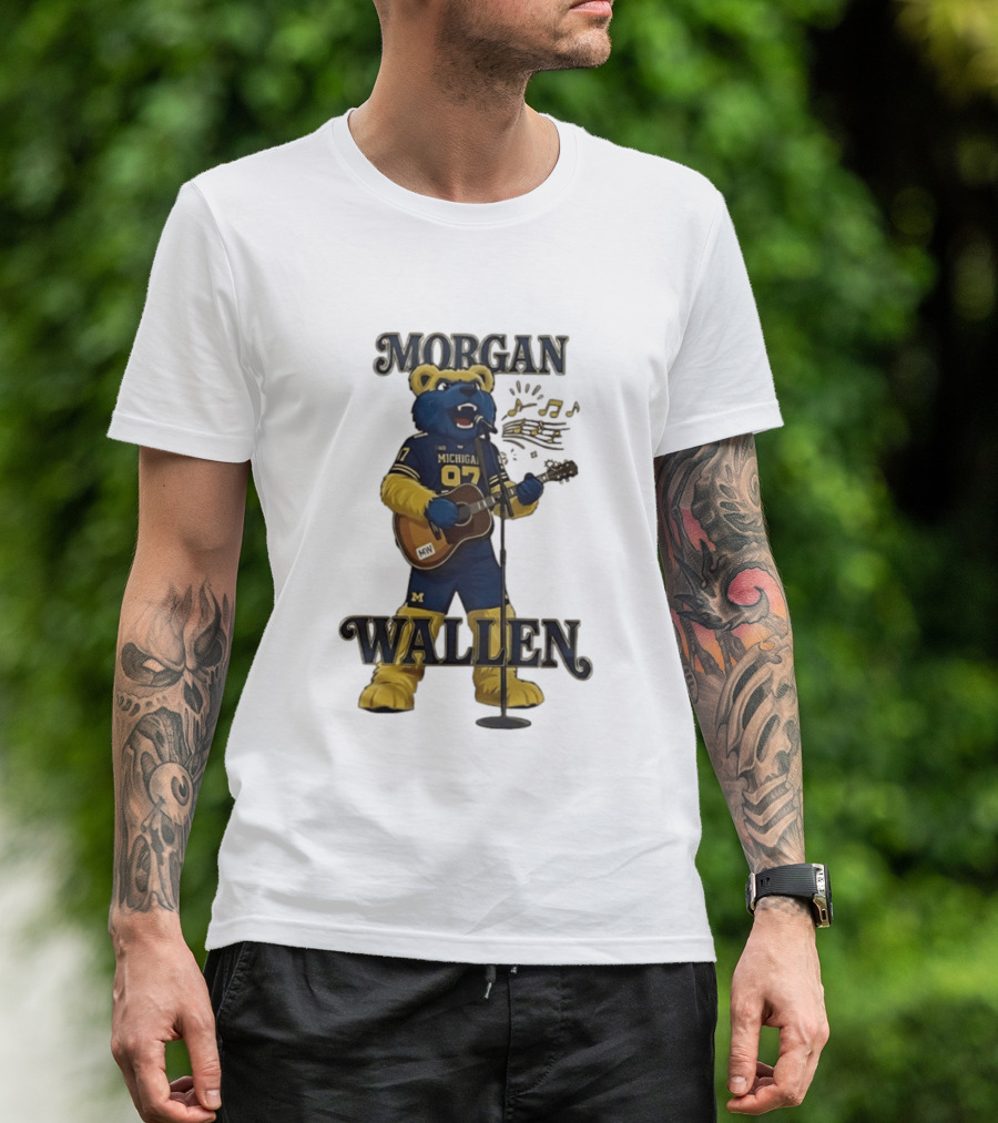 Michigan 97 Football Mascot Morgan Wallen Still The Problem Tour 2026 T-Shirt