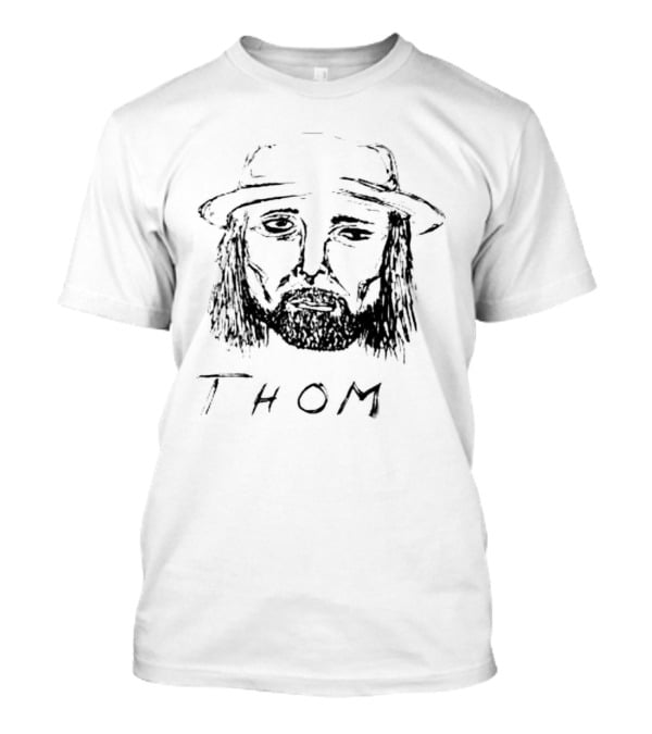 Thom Yorke Sketch Illustrated Hat T-Shirt