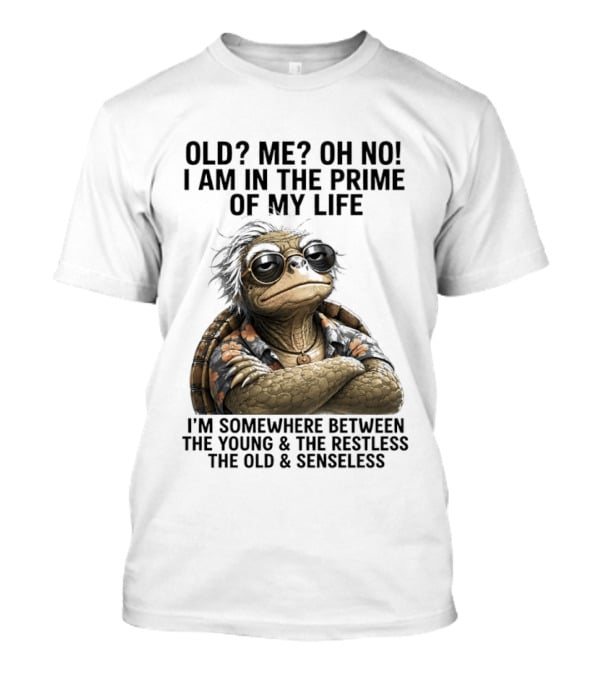 Old Me Oh No I Am In The Prime Of My Life Somewhere Between The Young And The Restless T-Shirt