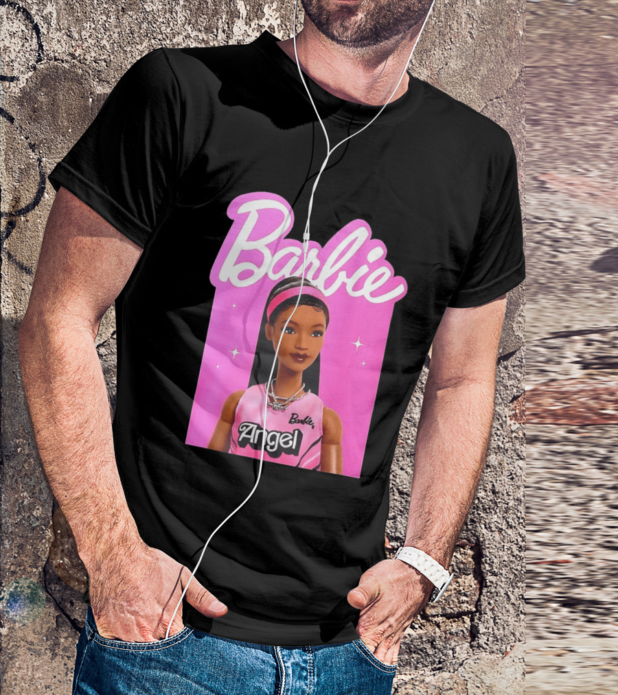 Angel Reese Barbie Doll Basketball Jersey Pink T-Shirt