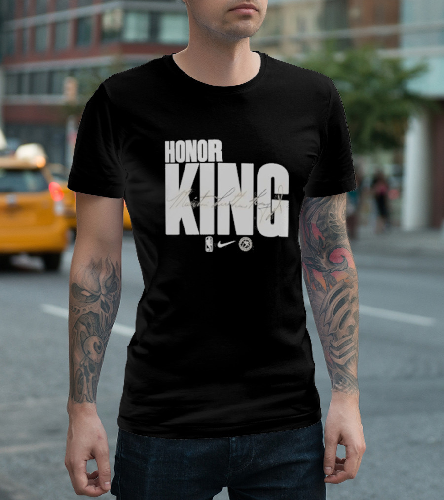 Anthony Edwards NBA Philadelphia 76ers Honor King Martin Luther King Jr Team Issued T-Shirt