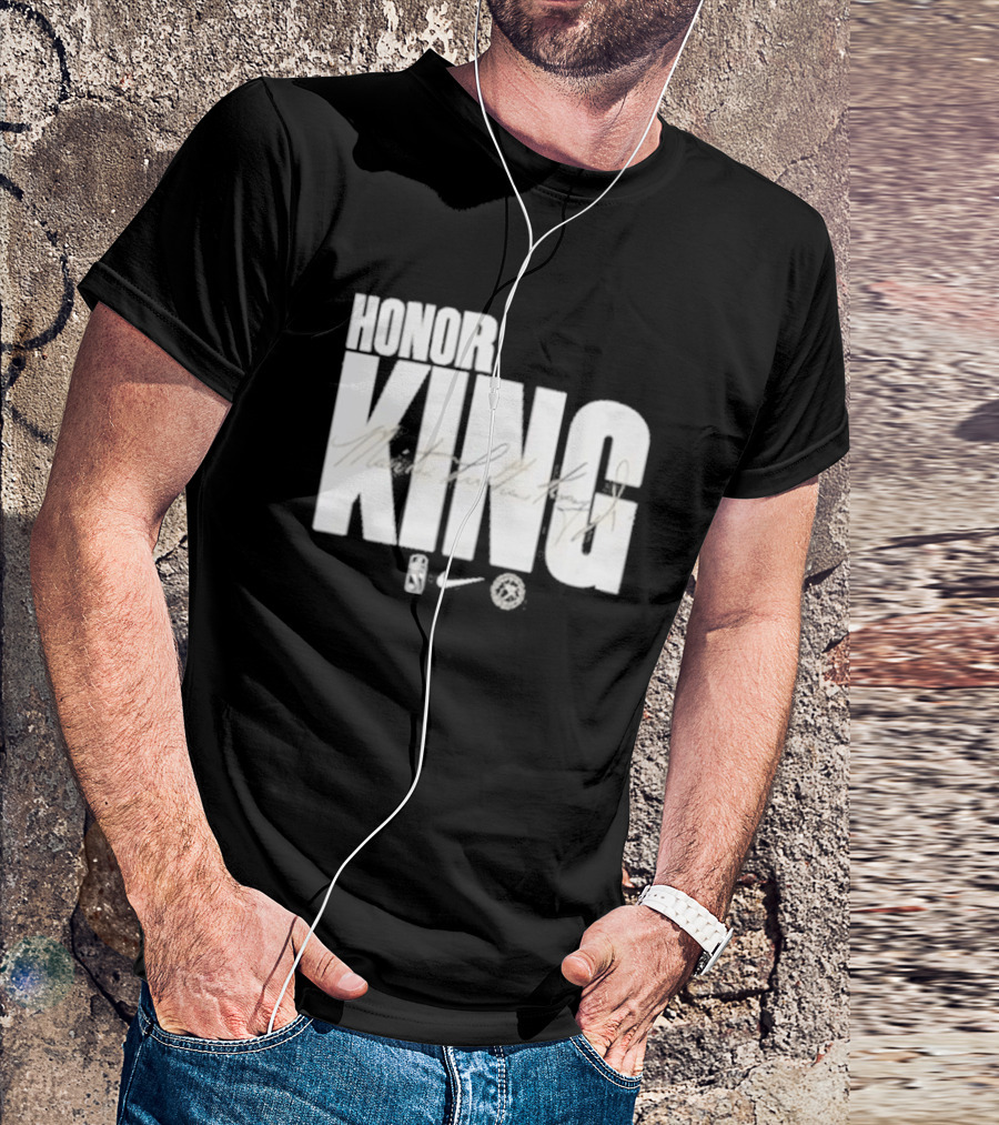 Anthony Edwards NBA Philadelphia 76ers Honor King Martin Luther King Jr Team Issued T-Shirt