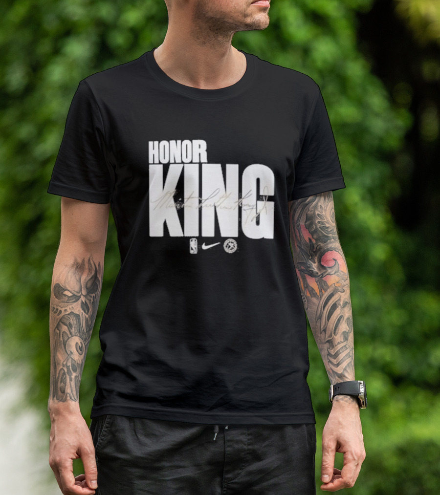 Anthony Edwards NBA Philadelphia 76ers Honor King Martin Luther King Jr Team Issued T-Shirt