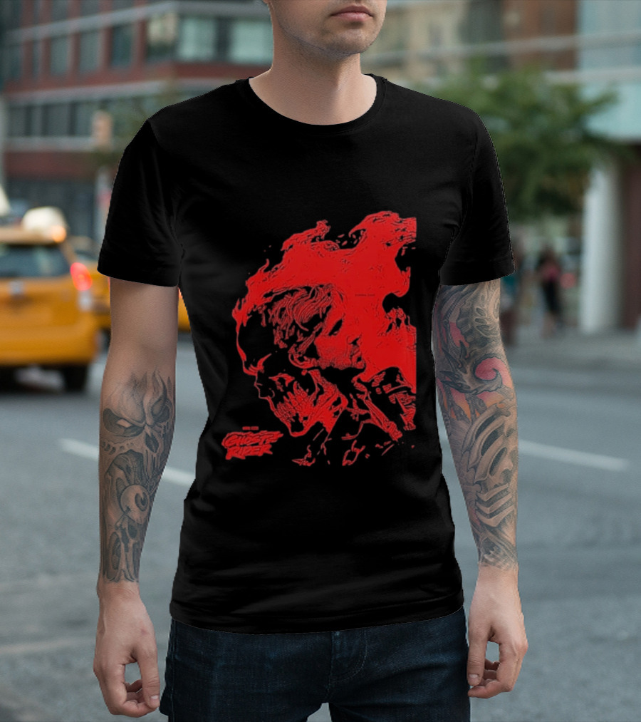 Ryan Gosling Marvel Studios Ghost Rider 2028 Movie Skeleton Flame T-Shirt
