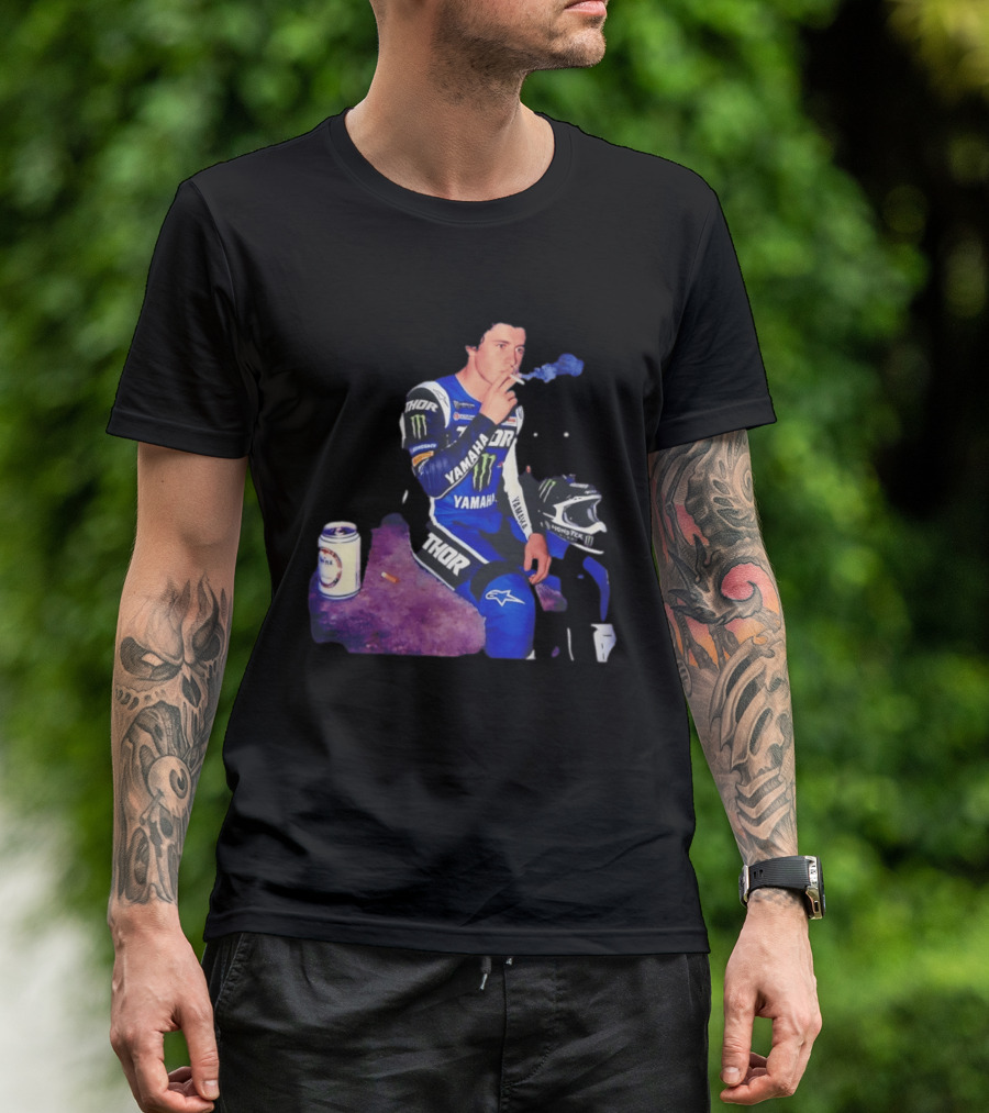 Haiden Deegan Yamaha Thor Monster Energy Smoking Image T-Shirt