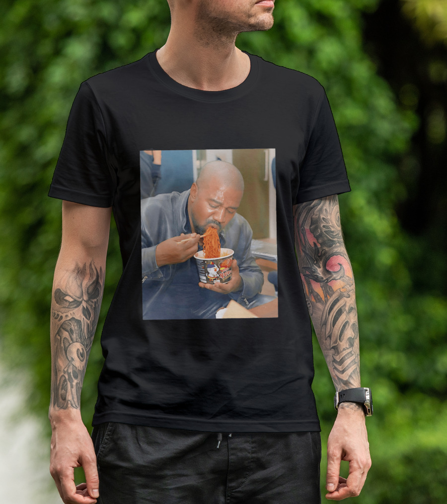 Buldak Bokkeum Myeon Kanye West Noodle Cup Spicy Challenge T-Shirt