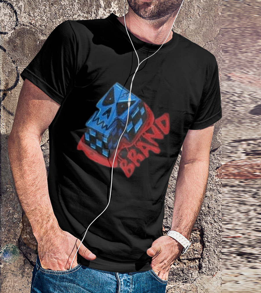 Don't Let Your Love For Somebody Overlook The Reality Of The Situation Skull Cube Brand T-Shirt