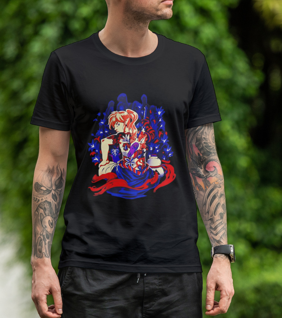 Legend Of Zelda Link Tattoo Art With Elven Warrior And Magical T-Shirt