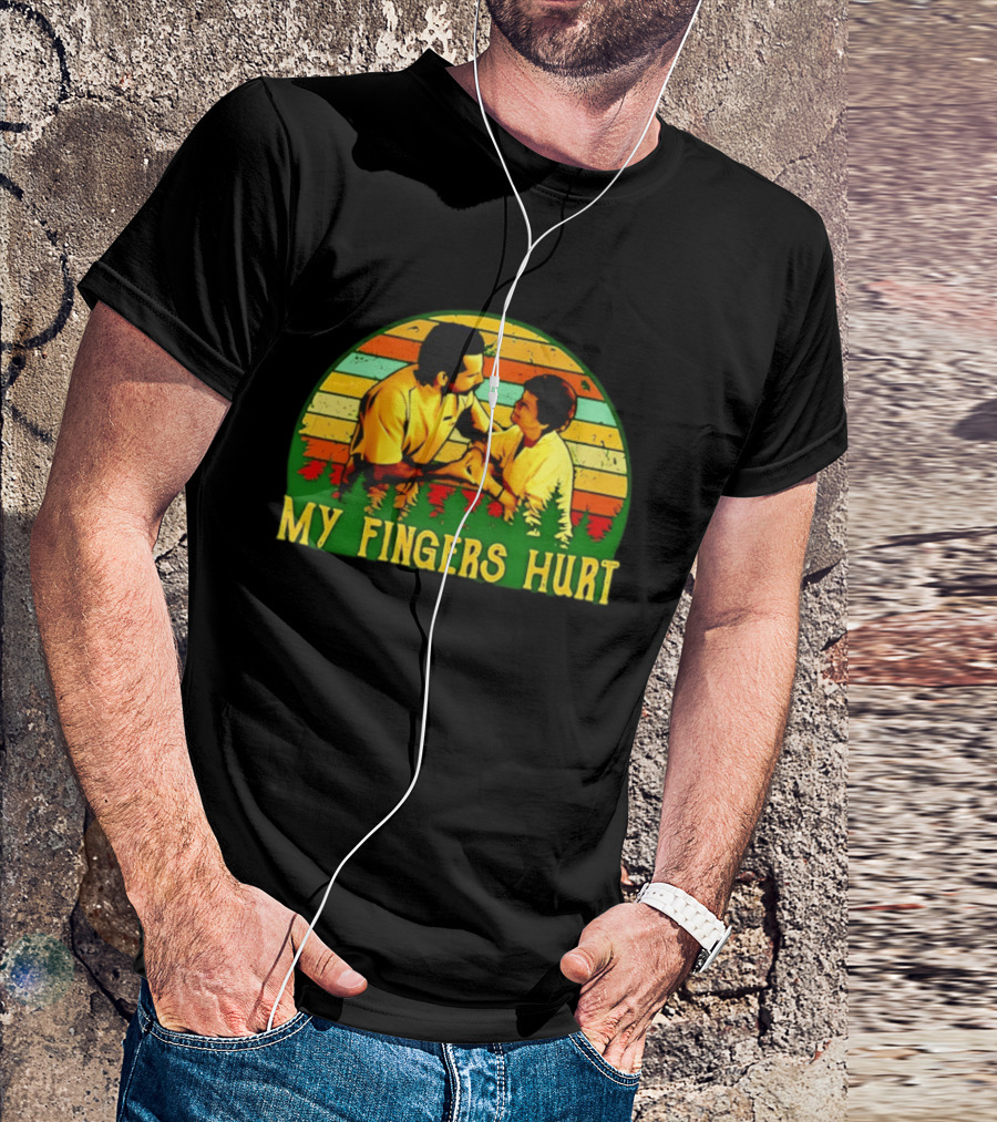 Happy Gilmore My Fingers Hurt Scene Vintage Style Adam Sandler T-Shirt