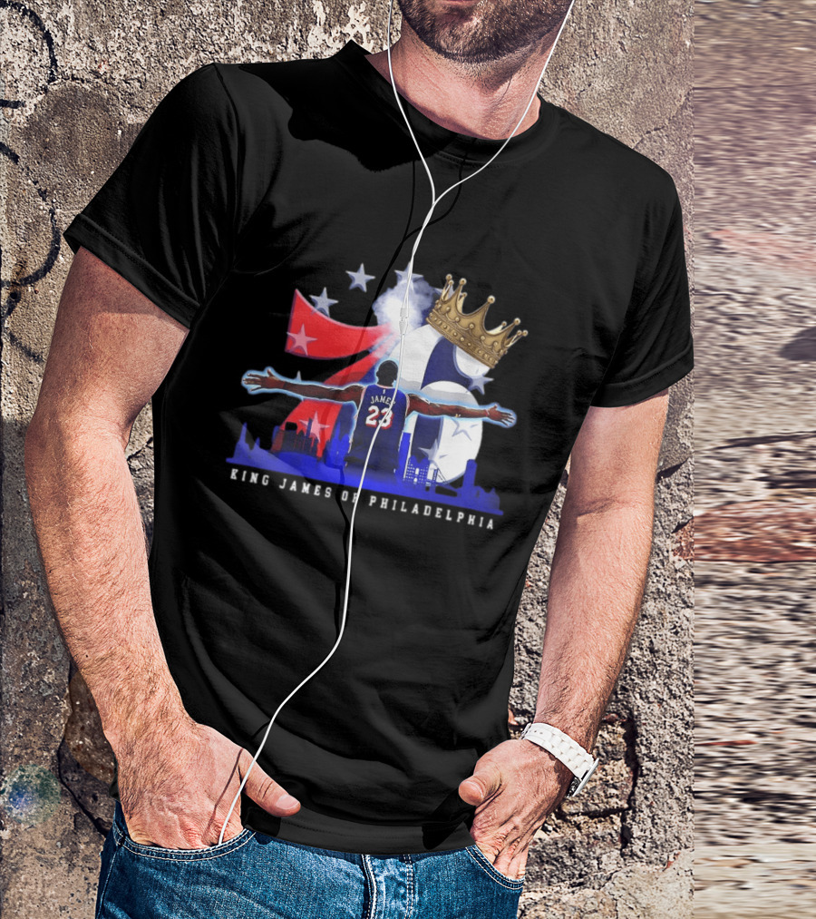 LeBron James NBA 76ers King James Of Philadelphia T-Shirt