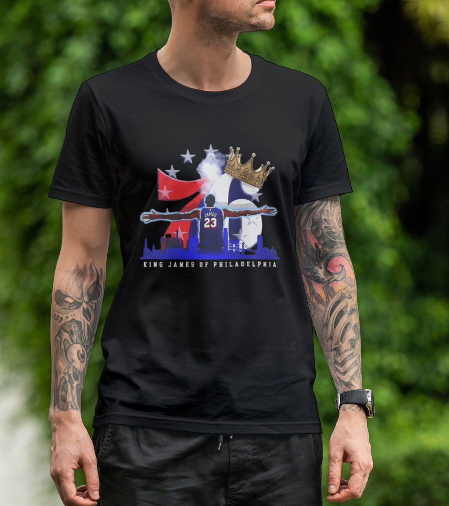 LeBron James NBA 76ers King James Of Philadelphia T-Shirt