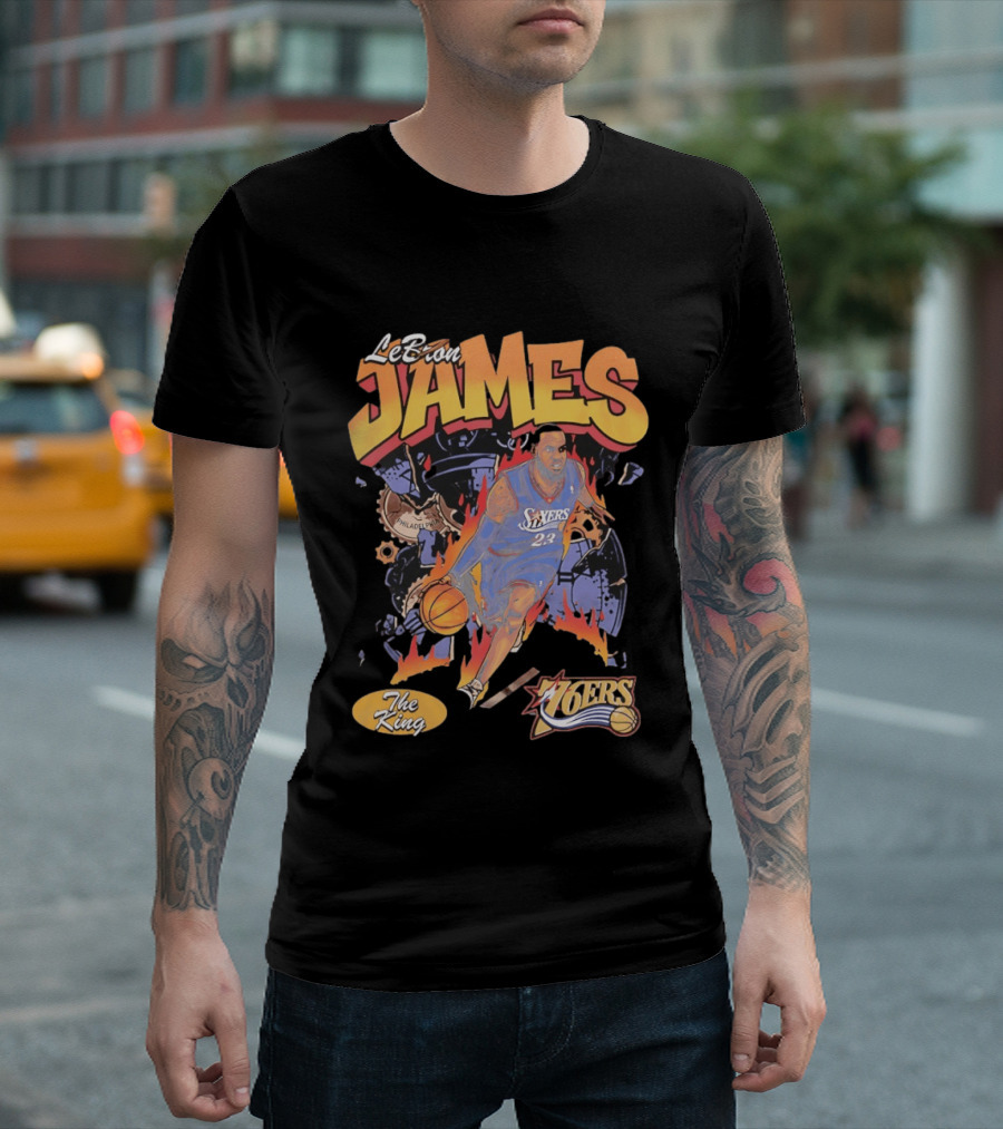 LeBron James 76ers The King Philadelphia 2026 Basketball NBA 23 T-Shirt