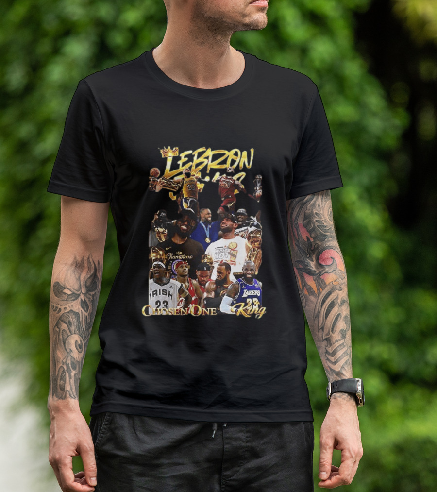 Lebron James Chosen One King Lakers Heat Cavaliers Lakers Champions T-Shirt