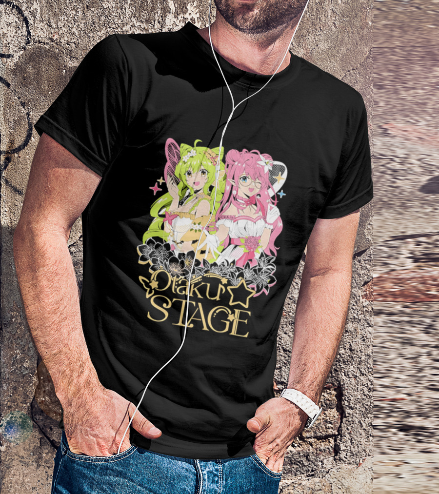 Otaku Stage Inanna Bell Lily Pichu Anime Characters Pastel Aesthetic T-Shirt