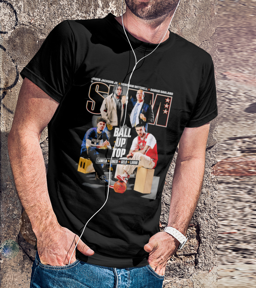 Slam Magazine Ball Up Top LaMelo Lonzo Gelo LaVar Chicago Bulls Legends T-Shirt