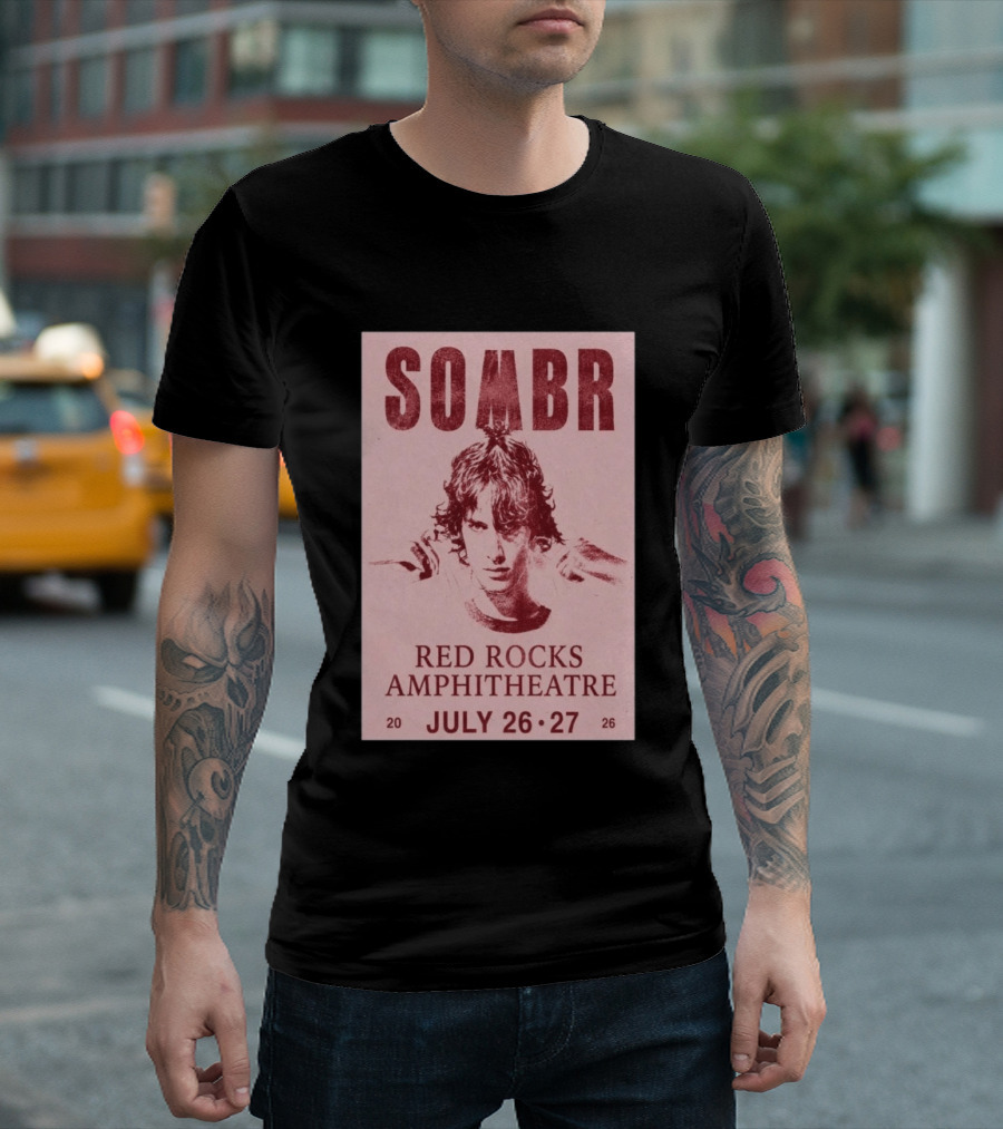 SOMBR Red Rocks Amphitheatre July 26 27 2026 T-Shirt