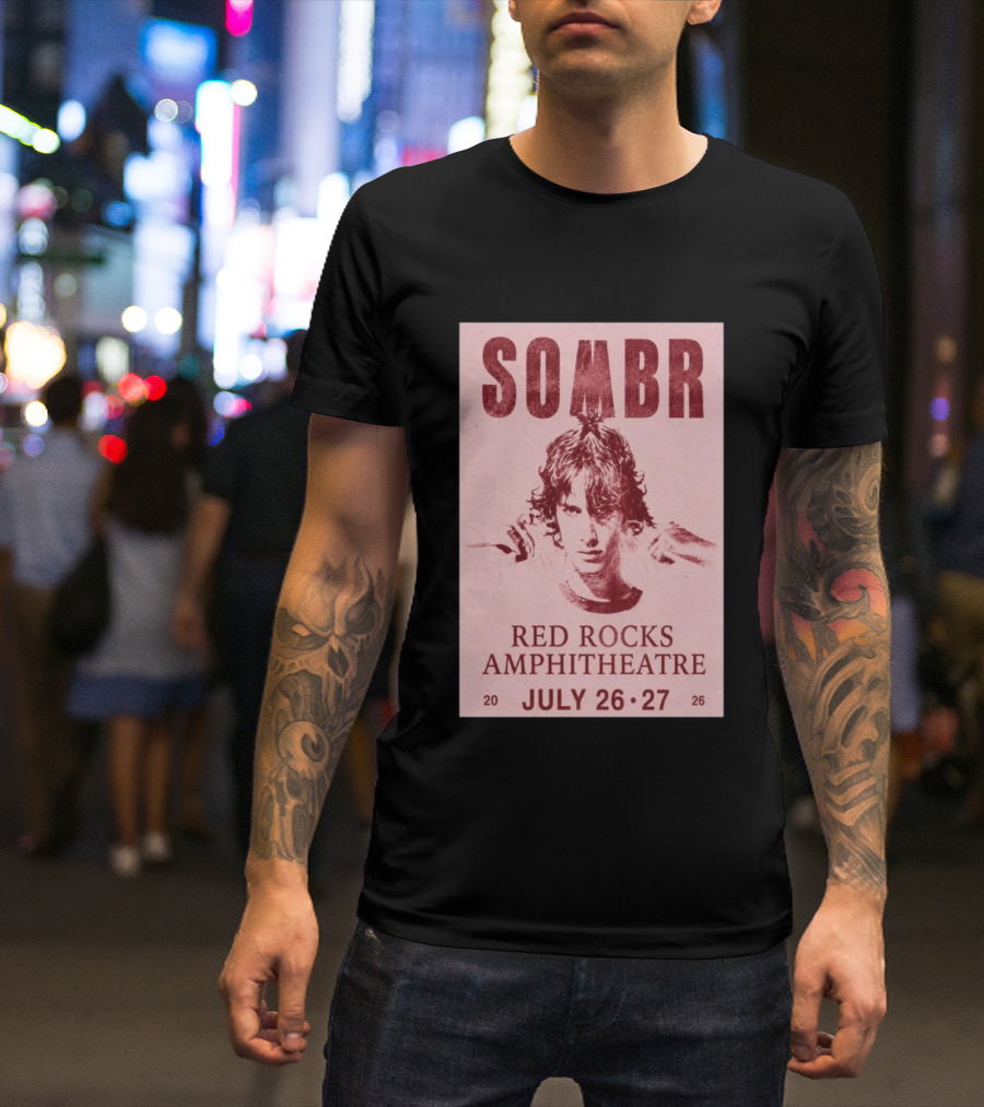 SOMBR Red Rocks Amphitheatre July 26 27 2026 T-Shirt