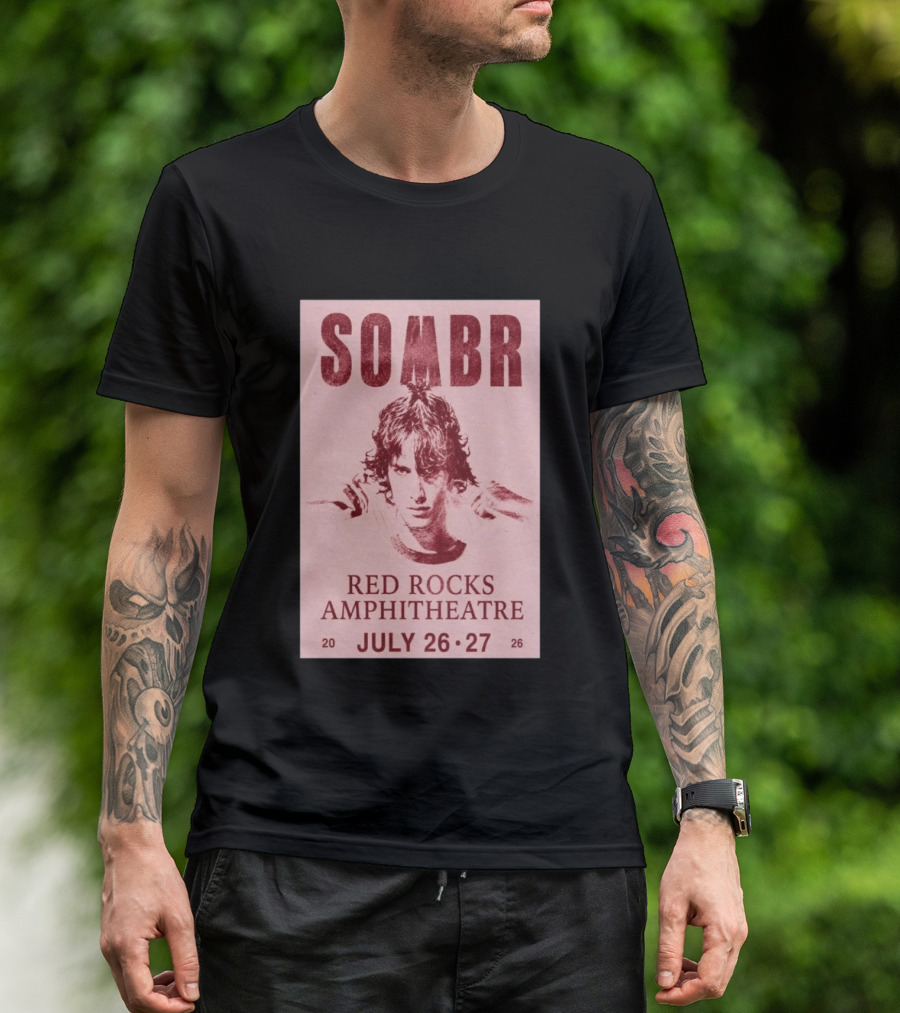 SOMBR Red Rocks Amphitheatre July 26 27 2026 T-Shirt