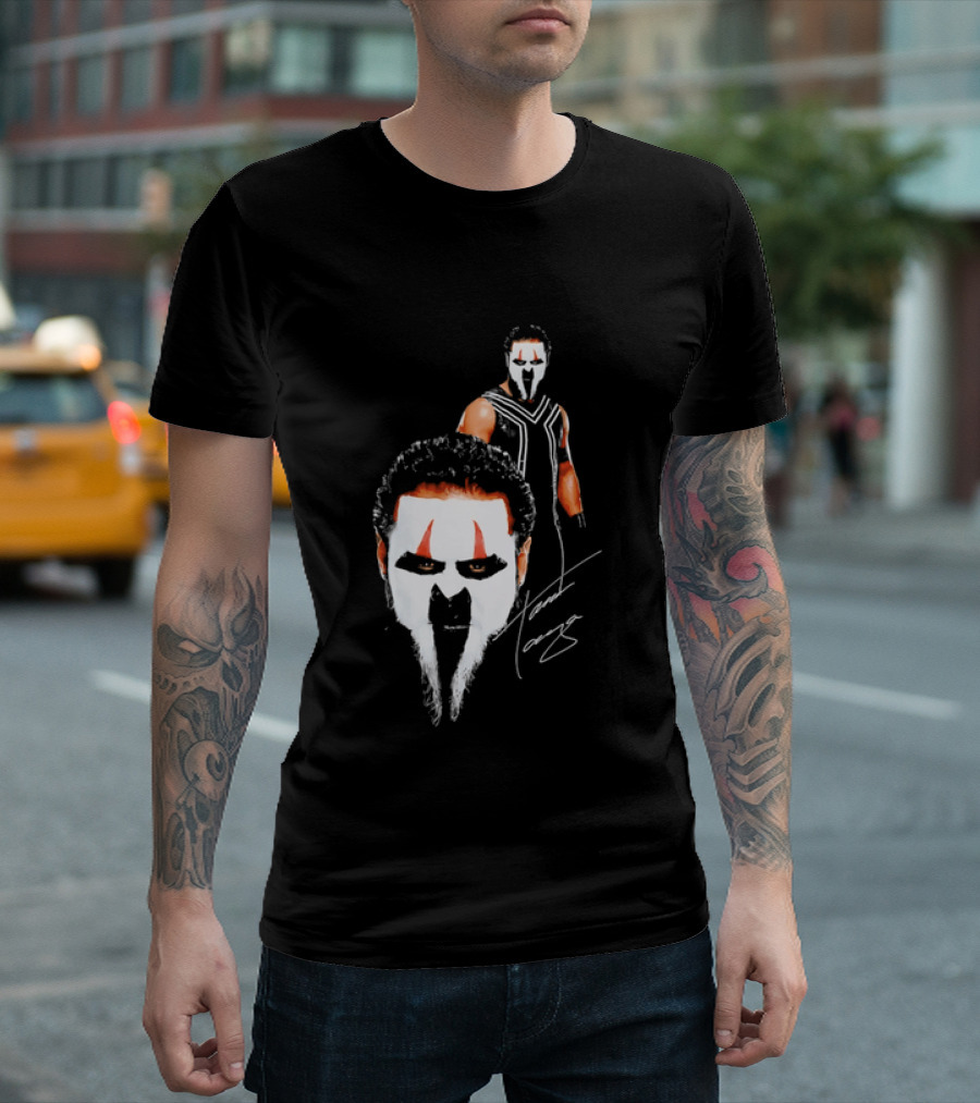 Tama Tonga Face Paint Mask Wrestler Signature T-Shirt