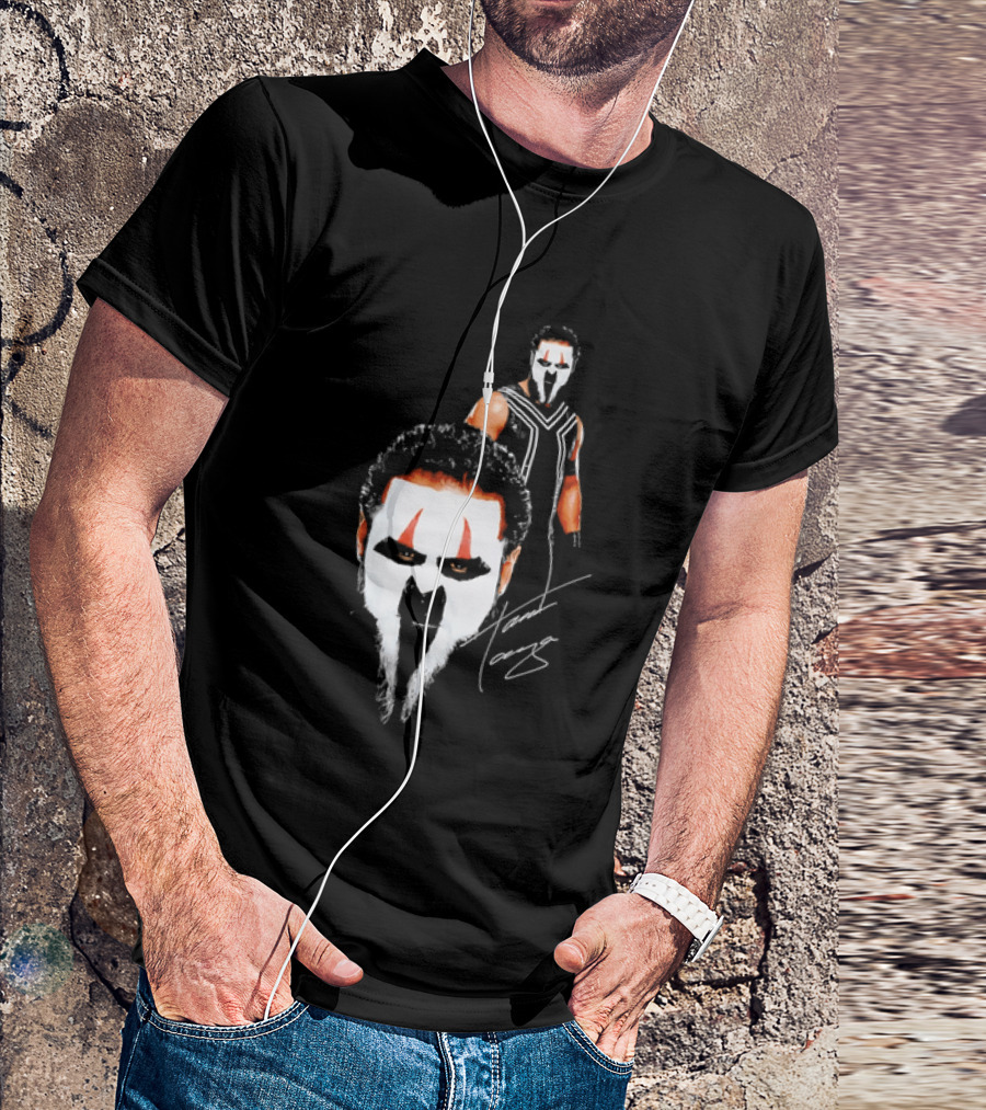 Tama Tonga Face Paint Mask Wrestler Signature T-Shirt