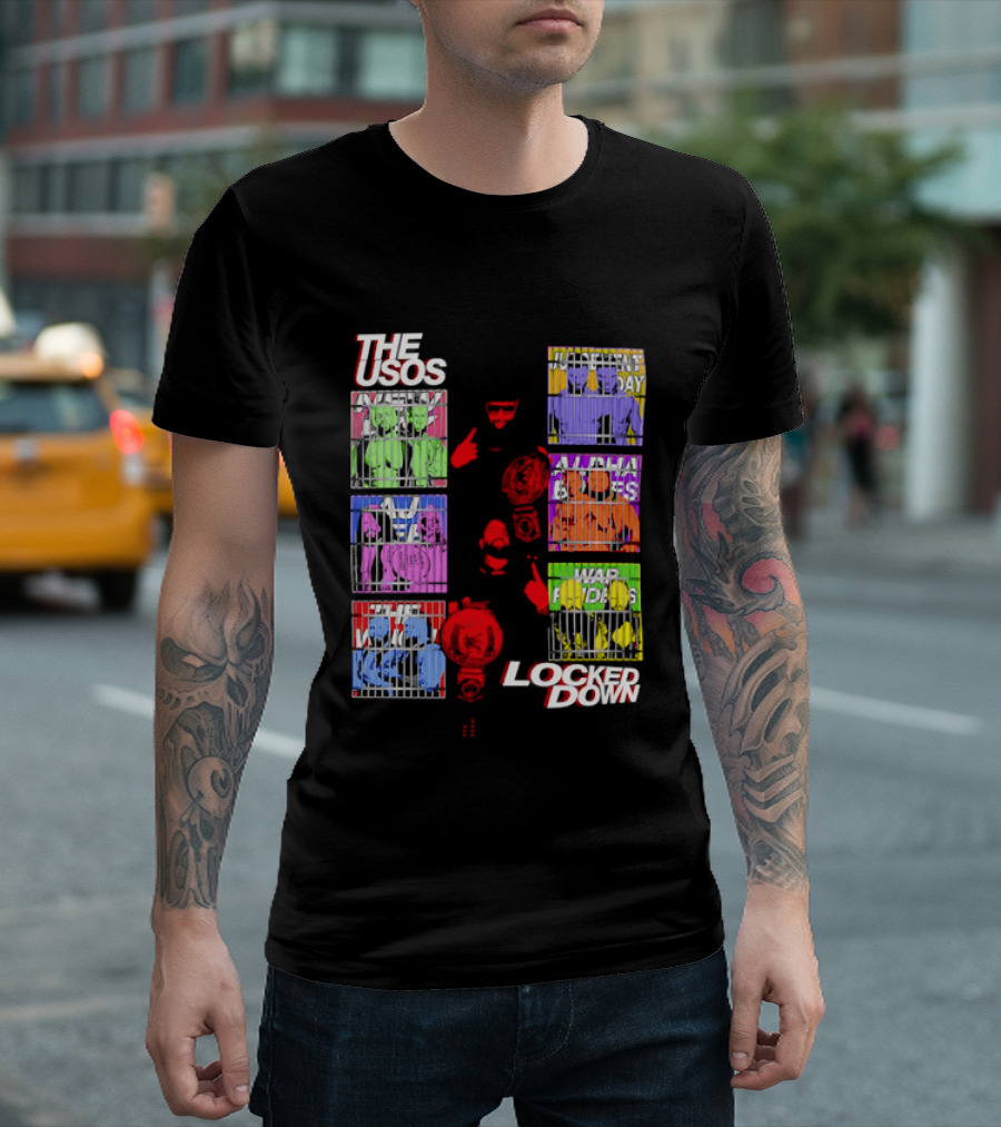 The Usos Locked Down WWE The Judgment Day New Day Alpha Academy T-Shirt