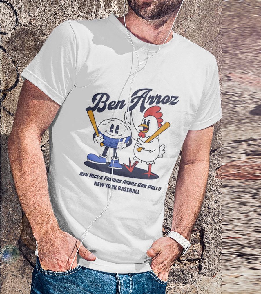 Ben Arroz New York Baseball Arroz Con Pollo Players T-Shirt