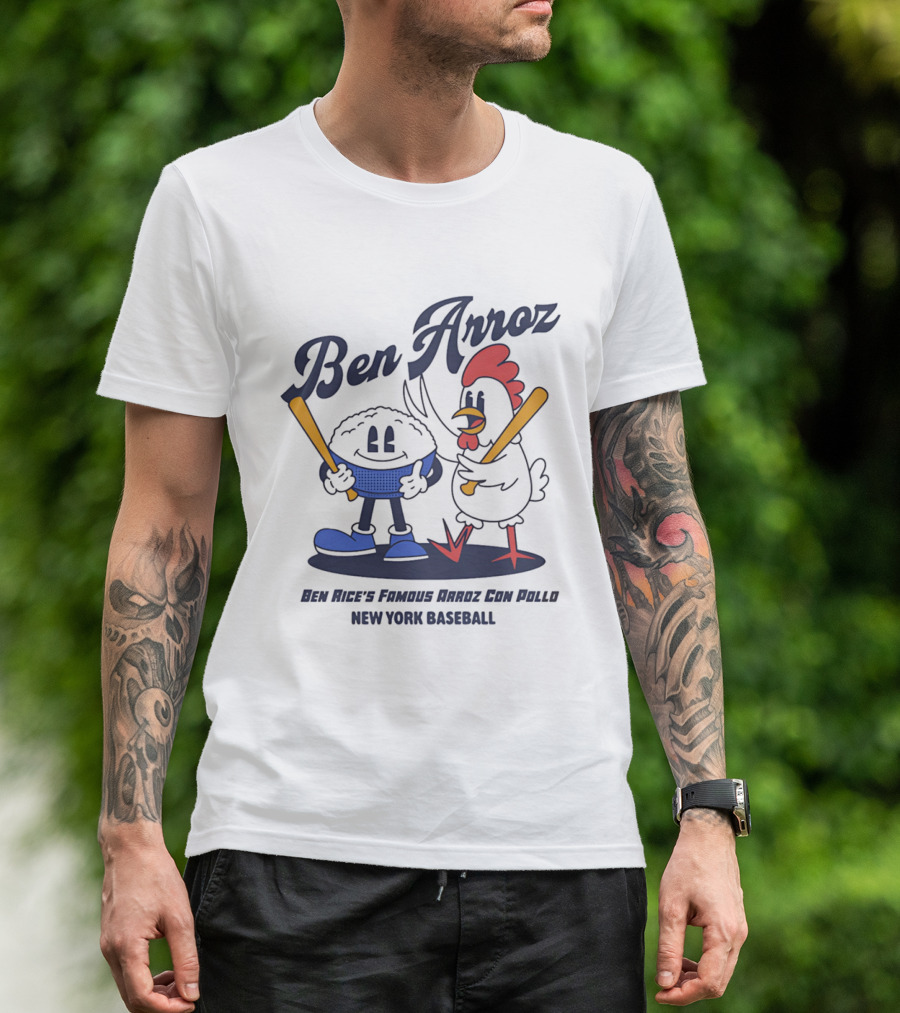 Ben Arroz New York Baseball Arroz Con Pollo Players T-Shirt