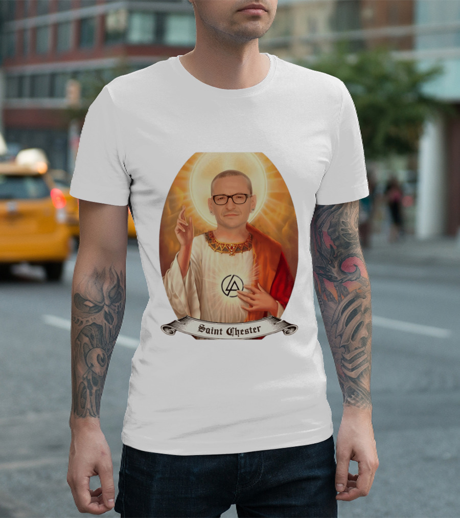Chester Bennington Saint Chester Linkin Park Memorial T-Shirt
