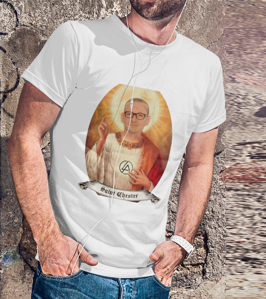 Chester Bennington Saint Chester Linkin Park Memorial T-Shirt